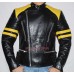 Brando Biker Yellow & Black Leather Jacket